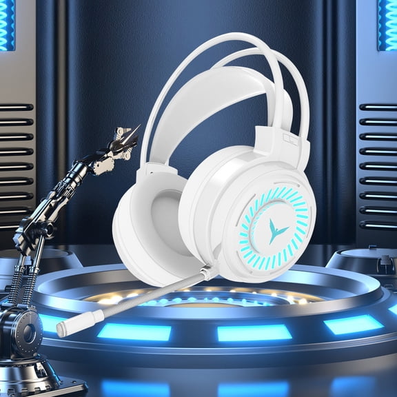 PPgejGEK Stereo Gaming Headset Noise Cancelling Over Ear Headphones with Mic, LED Light, Surround up to 45% off