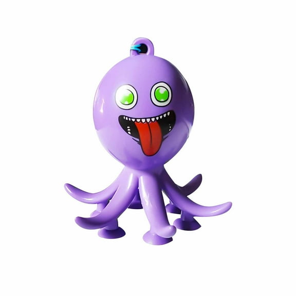 PPgejGEK Stocking Stuffers for Kids New Fidget Toys, Sensory Spring , Funny Expression Suction Cup DIY Sensory Toys Stress Relief Holiday Savings