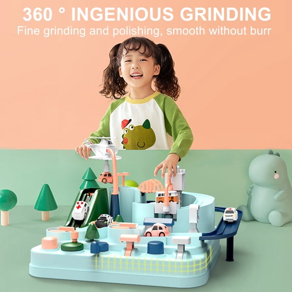 PPgejGEK Easter Basket Stuffers for Teens Baby Car Adventure Game Manual Rail Train Track Toys for Children Education Toys Festival Gift Stocking Stuffers for Kids