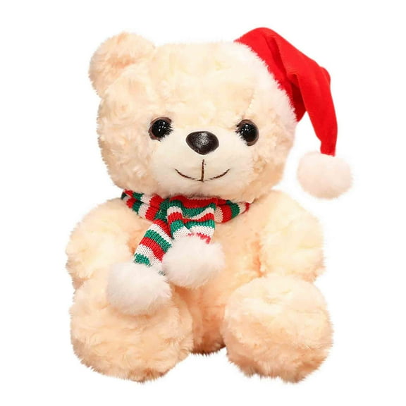PPgejGEK Stocking Stuffers for Kids Christmas ToyChristmas Bear 10 InchesChristmas Hat Soft Plushchildrens Christmas Gift up to 45% off