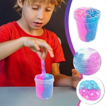 PPgejGEK Stocking Stuffers for Kids Clear Slime Beautiful Color Mixing Cloud Slime Relief Stress Toys up to 45% off