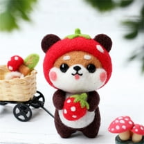 PPgejGEK Easter Basket Stuffers for Teens Cute Dog Pattern DIY Poke Wool Felts Production Package Reduced Price Stocking Stuffers for Kids