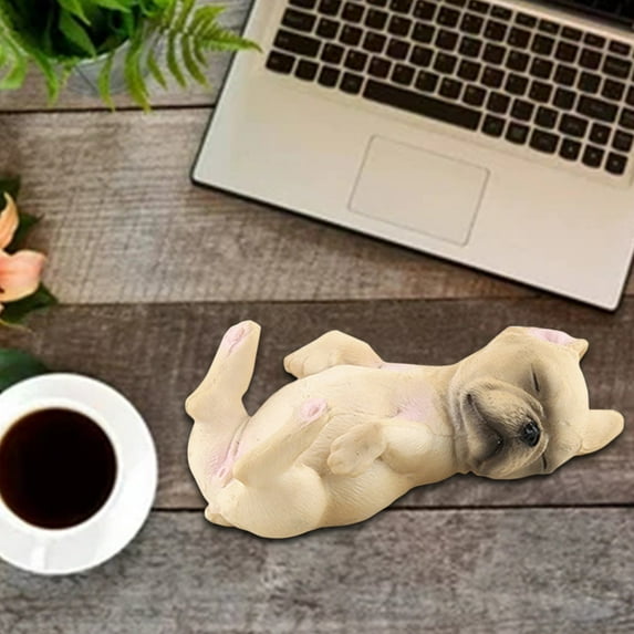 PPgejGEK Stocking Stuffers for Kids Dog Statue Plastic Puppy Doll Hand-painted Simulation Dog Holiday Savings