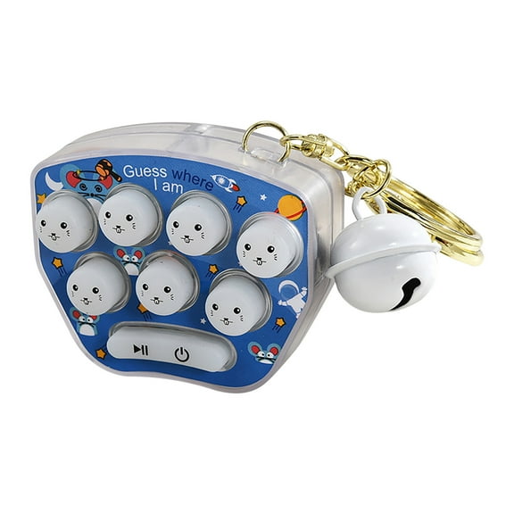 PPgejGEK Stocking Stuffers for Kids Mini Hamster Memory Game Toy Keychain LED Electronic Hamster Button Game Console Holiday