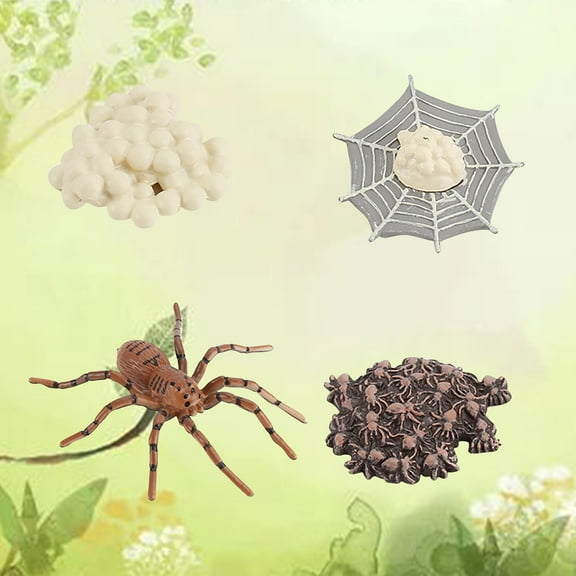 PPgejGEK Easter Basket Stuffers for Teens Simulation Arthropod Life Cycle of a Spider Bee Ladybugs Model Holiday Savings Stocking Stuffers for Kids