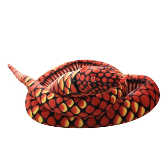 PPgejGEK Easter Basket Stuffers for Teens Snake Realistic Stuffed Red Eyes Toy Child up to 30% off Stocking Stuffers for Kids