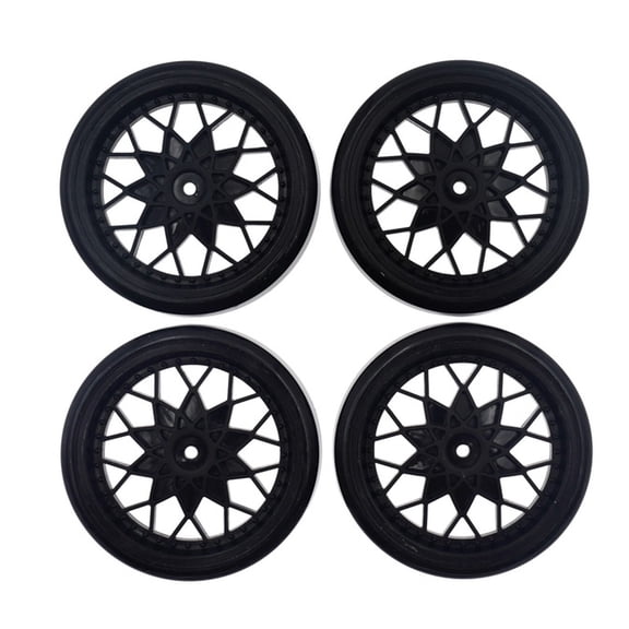 PPgejGEK Easter Basket Stuffers for Teens WPL D12 Tires 4pcs Upgrade Wheel Rim Tires RC Car Spare Parts Accessories Reduced Price Stocking Stuffers for Kids