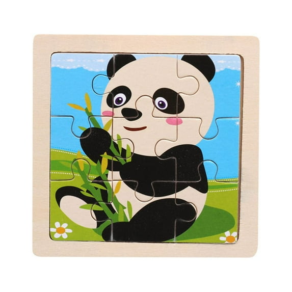 PPgejGEK Stocking Stuffers for Kids Wooden Kids 9 Piece Toy Educational and Learning Puzzle Toys