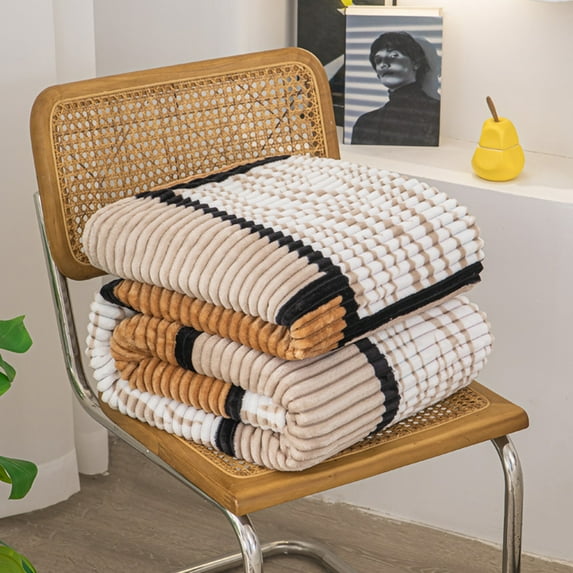 PPgejGEK Summer Cooling Blanket Soft Fuzzy Flannel Throw 59x39 Inches Washable Thin Quilt for Air Conditioning Napping Bed Sofa Multicolor Polyester Gift