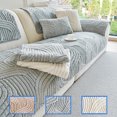 thumbnail image 1 of PPgejGEK Thickened Wool Sofa Cushion 90x180cm Non Slip Breathable Pet Friendly Sofa Cover for Living Room Bedroom Office 35.43 x 70.87 inches Straight Three Seat Advanced Design, 1 of 9
