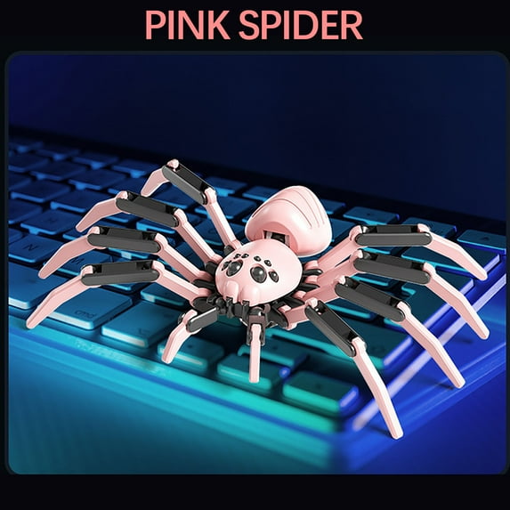PPgejGEK Three Dimensional Movable Joint Spider Model For Children DIY Simulation Spider Prank Toy Gift for Boys Girls Ages 5+