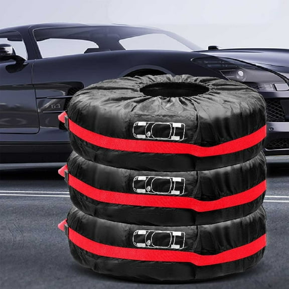 PPgejGEK Tire Cover Automobile Spare Tire Cover Snow Tire Storage Bag Wheel Cover Protection Cover Holiday