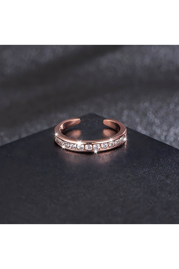 Toe Rings for Women Adjusted Zirconia Ring Toe Rings Set Beach Foot Jewelry for SummerStylish Open Toe Joint Tail Rings Tax Free Weekend