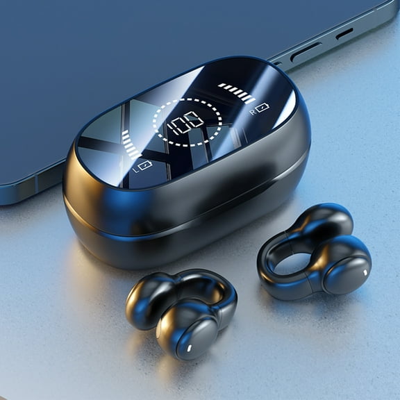 PPgejGEK True Wireless Bones-conduction Bluetooth Headset 5.3 No In Ear Ear Hi-Fi Audio Quality Dual HD Call 480H Long Endurances Can Not Be Thrown Off The Sports Head