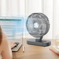 thumbnail image 1 of WWG USB Portable Desktop Hanging Fan Digital Display Built-In Battery 3 Speeds Wireless 8x6.6x3.4 Inches 360-Degree Rotation for Office Home, 1 of 6