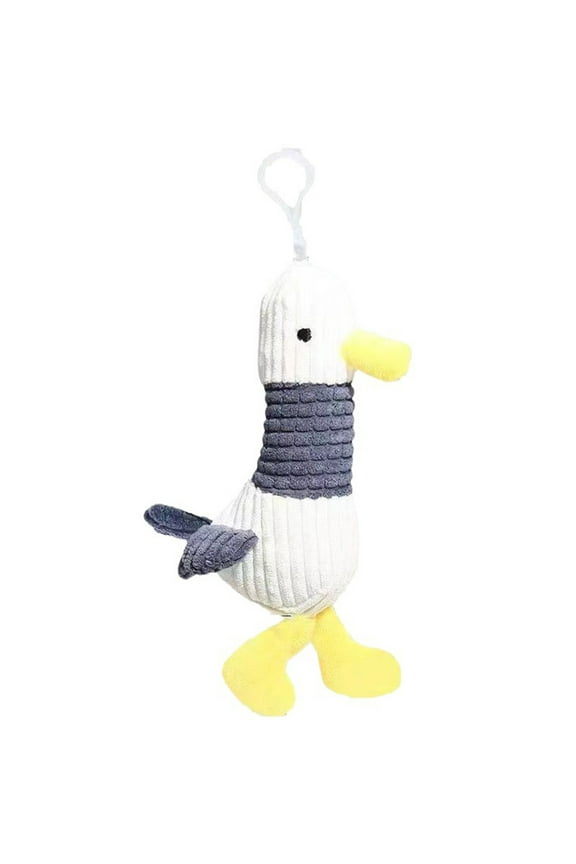 Ugly Cute Seagull Plush Keychain Backpack Charm White Fabric Doll Stress Relief Gift 9.25in