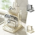thumbnail image 1 of PPgejGEK Universal Kitchen Knife Rack with Chopping Board Storage - Multifunctional Integrated Holder for Pot Lids, 1 of 9