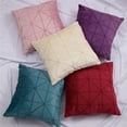 thumbnail image 1 of PPgejGEK Velvet Check Bed Headrest Cushion Sofa Backrest Pillow Lumbar Support Floor Cushion 20.47x20.47 Inches Home Decor, 1 of 9