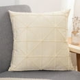 thumbnail image 1 of PPgejGEK Velvet Check Bed Headrest Cushion Sofa Backrest Pillow Lumbar Support Floor Cushion 20.47x20.47 Inches Home Decor, 1 of 6
