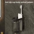 thumbnail image 1 of PPgejGEK Wall Mounted Toothbrush Cup Holder, No Drill Bathroom Storage Rack with Drainage, 11.5x7.2x12.4cm / 4.53x2.83x4.88in, for Brushes and Cups, 1 of 6
