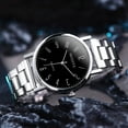 thumbnail image 1 of PPgejGEK Watches for Men Men's Fashion Stainless Steel Watches Chronograph Wristwatches,Stainsteel Steel Watch up to 45% off, 1 of 7
