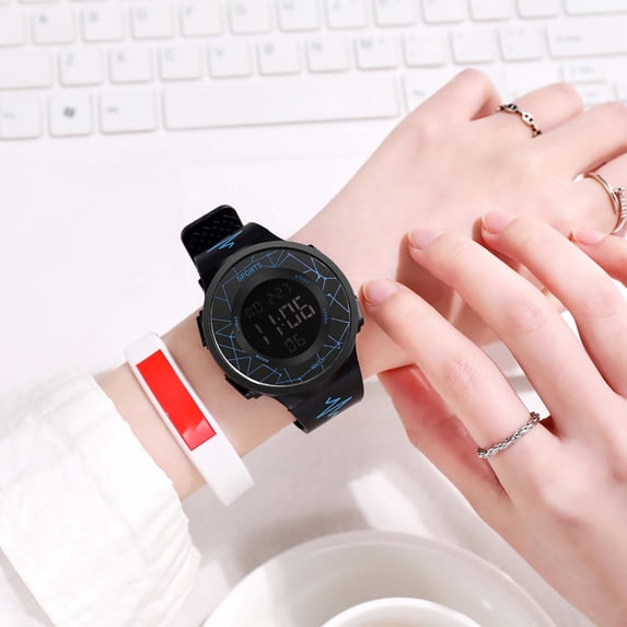 PPgejGEK Watches for Men Mens Digital LED Watch Date Sport Men Outdoor Electronic Watch Reduced Price