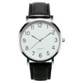 thumbnail image 1 of PPgejGEK Watches for Men Unisex Business Fashion Leather Quartz Wrist Watch up to 45% off, 1 of 3