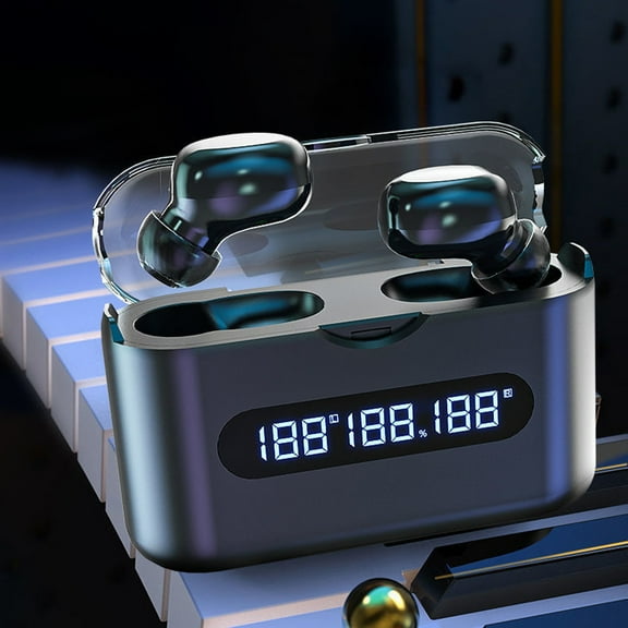 PPgejGEK Wireless Earbuds 5.2 Bluetooth Headset Control Stereo Portable Gaming Sports IPX6 Bluetooth Earbuds with Mic Wireless Earbuds Charging Case up to 65% off