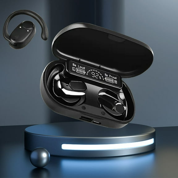 PPgejGEK Wireless Earbuds True Wireless Bluetooth 5.3 Earphones with Wireless Charging Sweat with Bluetooth Headset 50% off Clear