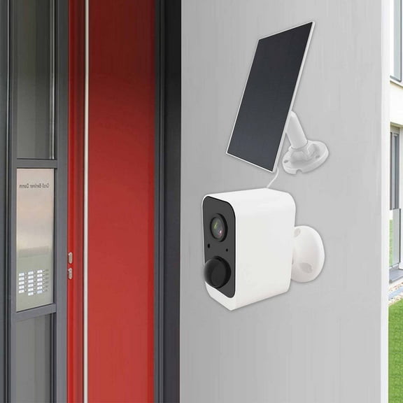 PPgejGEK Wireless Security Camera Outdoor WiFi,Outdoor Camera Wireless Battery Powered, 1080P HD Camera,Motion Detection,2-Way Talk,Night Vision, with Panel Festival Gift