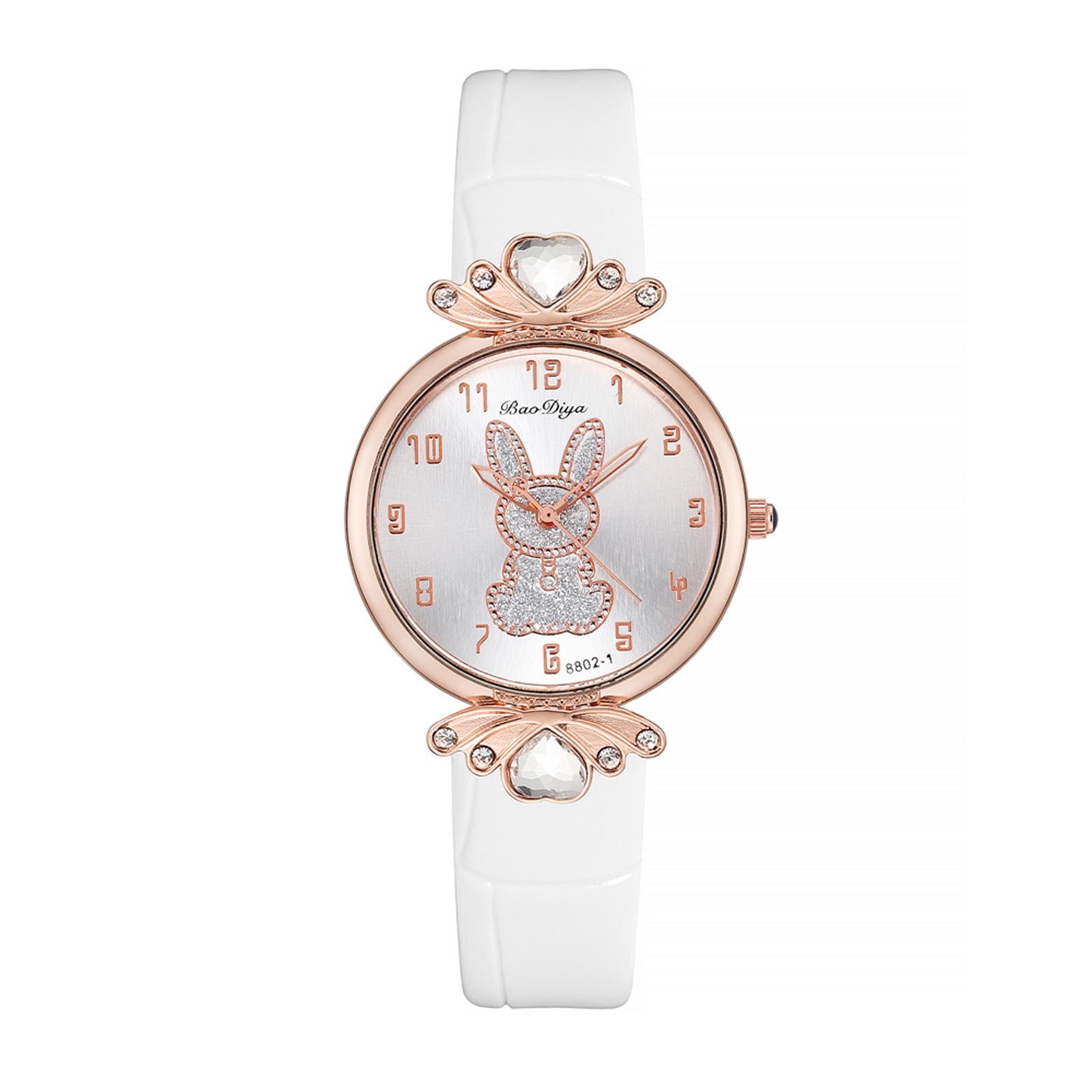 Elegant White Watch with Crystal Accents Peugeot Women Watch White Ceramic Case & Bracelet with Pavet  main image 2