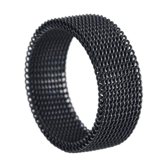 PPgejGEK Women's Rings Jewelry Standard US Size Titanium Steel Woven Mesh Deformation Ring 8MM Vacuum Electroplating Non-fading for Valentine's Day Mother's Day Christmas Birthday Gifts up to 65% off