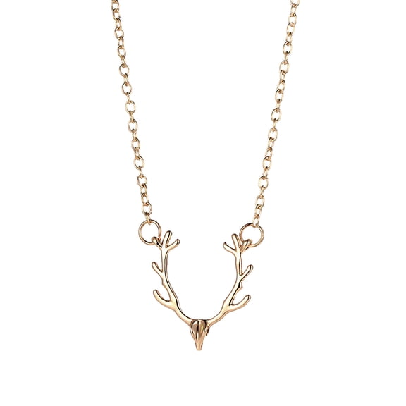 WWG Womens Necklaces Antler Necklace style clavicle chain antler pendant for Valentine's Day Mother's Day Christmas Birthday Gifts 0