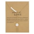 thumbnail image 1 of PPgejGEK Womens Necklaces Star Pearl Tassel Paper Card Necklace Pendant Clavicle Chain for Valentine's Day Mother's Day Christmas Birthday Gifts up to 65% off, 1 of 2