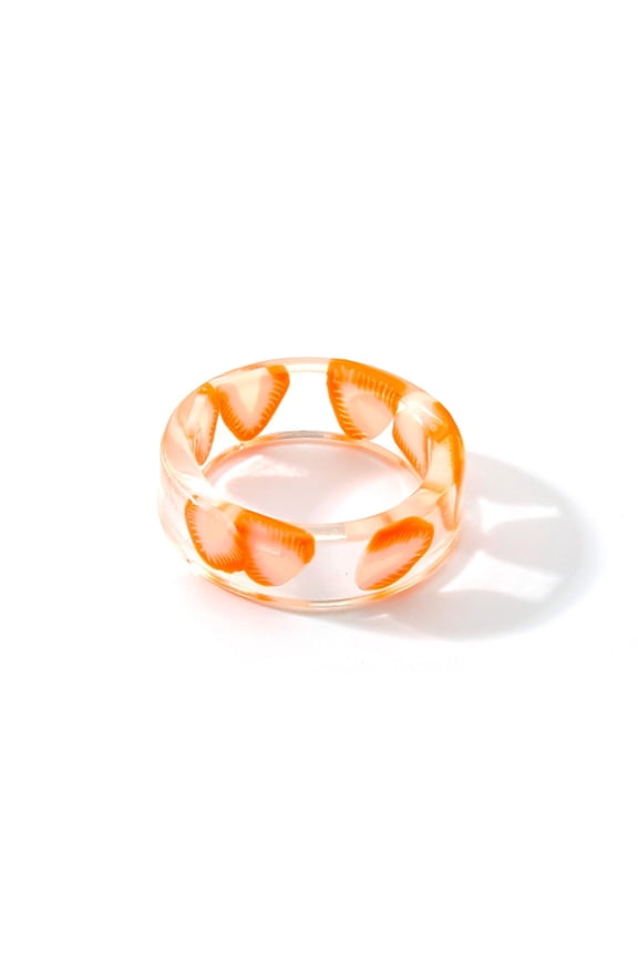 Womens Rings Cute Acrylic Resin Rings Colorful Summer Knuckle Transparent Rings for Valentine's Day Mother's Day Christmas Birthday Gifts