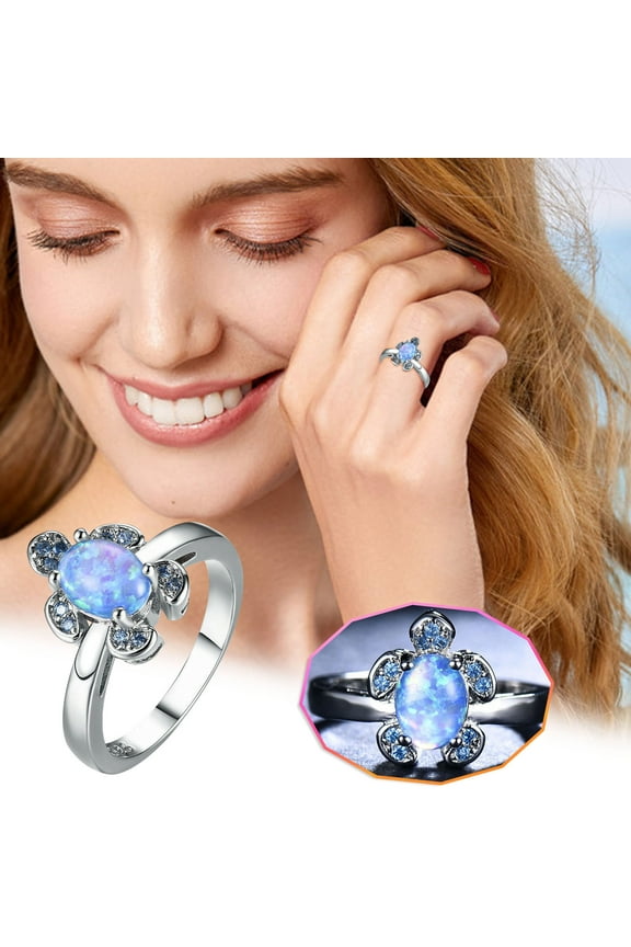 PPgejGEK Womens Rings Health Turtle Personality Embedded Zircon Female Gift Jewelry Jewelry for Valentine's Day Mother's Day Christmas Birthday Gifts Sales