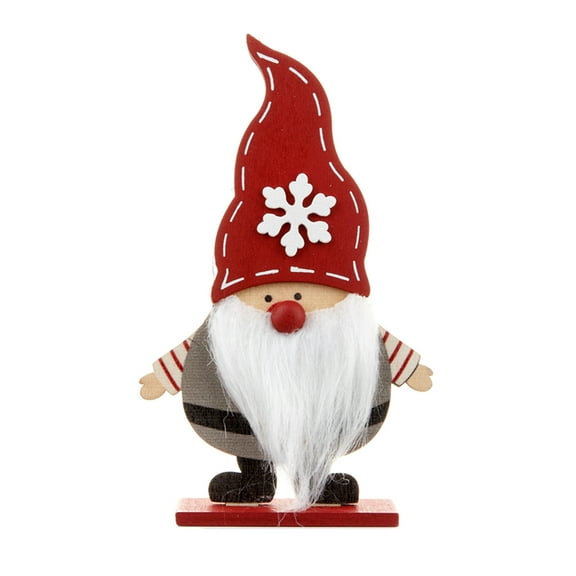PPgejGEK Wooden Christmas Gnome Goblin Faceless Foll Fwarf Old Man Painted Desktop Small Christmas Tree Decoration Holiday Decoration Savings