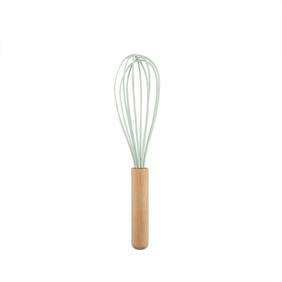 WWG Wooden Spatula Set Non-Stick Kitchen Utensils Silicone Head with Steel Core Heat Resistant Up to 480F Cooking Tools