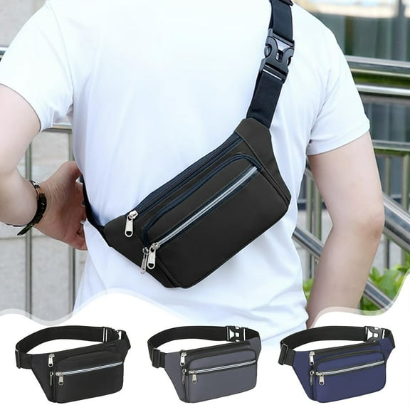 PPgejGEK Work Waist Pack for Men 27x13x3cm/10.63x5.12x1.18in Nylon Cloth Business Wallet Style Mobile Phone Belt Bag for Outdoor Sports and Daily Use Lightweight and Durable