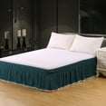 thumbnail image 1 of WWG Wrap Around Bed Skirts for Queen Beds Adjustable Elastic Dust Ruffles Easy Fit Wrinkle and Fade Resistant Silky Luxurious Fabric Machine Washable 54脳75in, 1 of 6