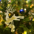 thumbnail image 1 of PPgejGEK Xmas Electroplating Jumping Deer Pendant Decoration Products Bells Xmas Tree Decorations Window Display Props Xmas Tree Ornament for Adorning the Fireplace Mantel During the Holidays, 1 of 7