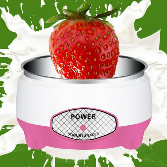 PPgejGEK Yogurt Maker Machine, Household Appliances Automatic Fermented with Stainless Steel, DIY Breakfast Baby, Kids,Home Use