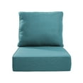 thumbnail image 1 of Lumiinofami Outdoor Deep Seat Cushion Set, Pack of 1, 24" x 22" x 6", Outdoor Chair Cushions Furniture Replacement Rain-Proof, Fade Resistant Seat and Back Cushions, Green, 1 of 8