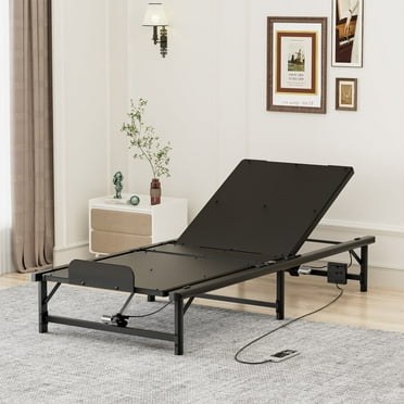 PPorfamilia Twin XL Adjustable Bed Base Frame with Remote Control, 600 lbs Capacity