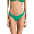 thumbnail image 1 of PQ Swim Women's Basic Ruched Bikini Bottoms - Moderate Rise, Fuller Coverage, Womens Swimsuit Bottoms - Full (Ireland Green, Large), 1 of 4