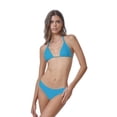 thumbnail image 1 of PQ Swim Women's Basic Ruched Bikini Bottoms - Moderate Rise, Fuller Coverage, Womens Swimsuit Bottoms - Full (Turquoise, Small), 1 of 1