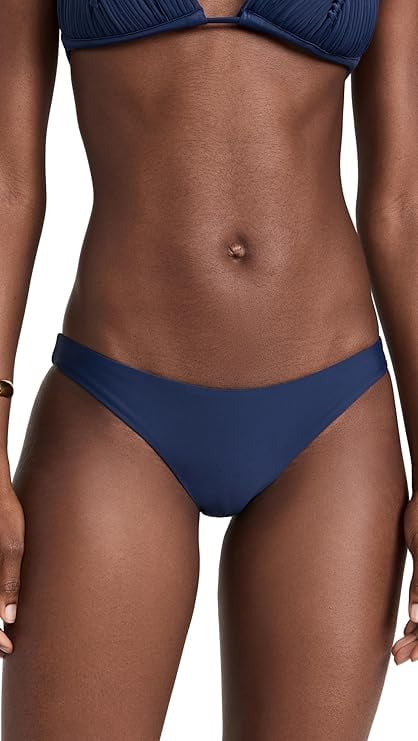 PQ Swim Women's Basic Ruched Bikini Bottoms - Moderate Rise, Fuller Coverage, Womens Swimsuit Bottoms - Full