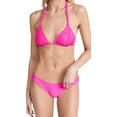 thumbnail image 1 of PQ Swim Women's Isla Triangle Bikini Top - Back Tie Closure, Removable Padding, Women's Swimsuit Top (Hot Pink, D), 1 of 5