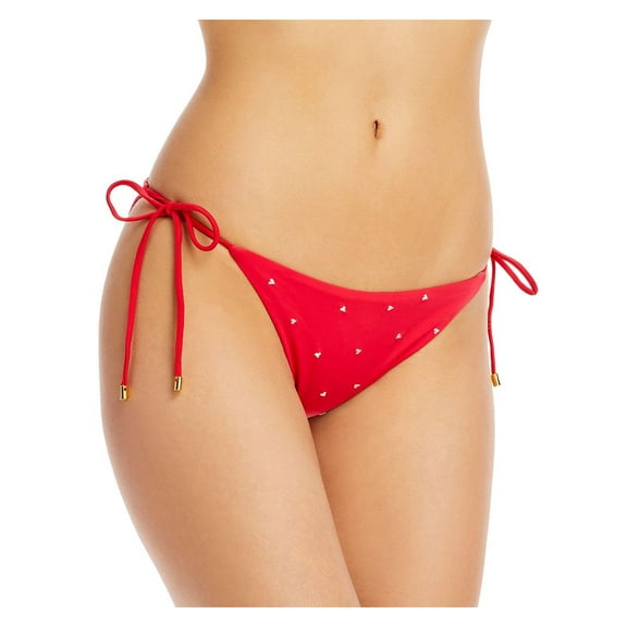 PQ Swim Womens Embroidered Side Tie Swim Bottom Separates