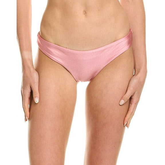 PQ Swim womens  Basic Ruched Teeny Bikini Bottom, s, Pink